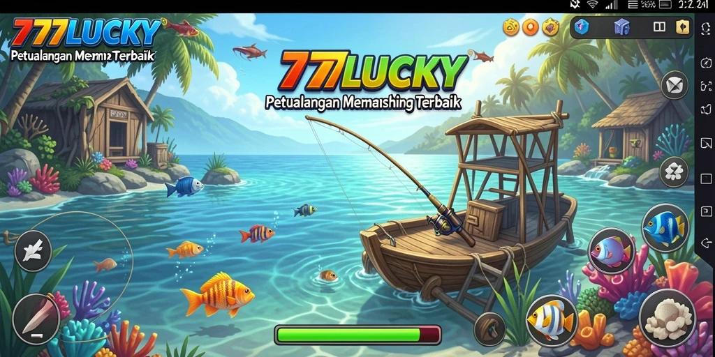 Gameplay seru memancing di lautan yang luas dalam 777LUCKY.