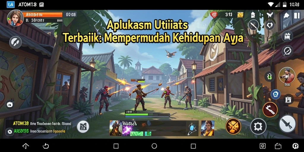 Tampilan antarmuka utama ATOM138 dengan fitur-fitur utilitas terbaik.