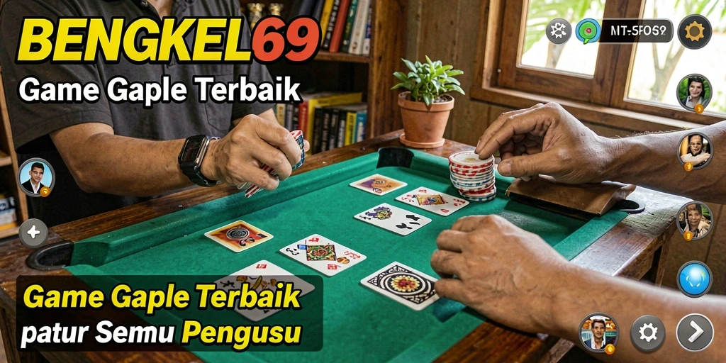 Tampilan menarik dari gameplay BENGKEL69 dalam permainan Gaple.
