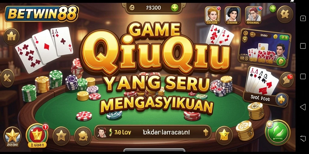 Tampilan gameplay seru BETWIN88 yang menampilkan strategi QiuQiu.