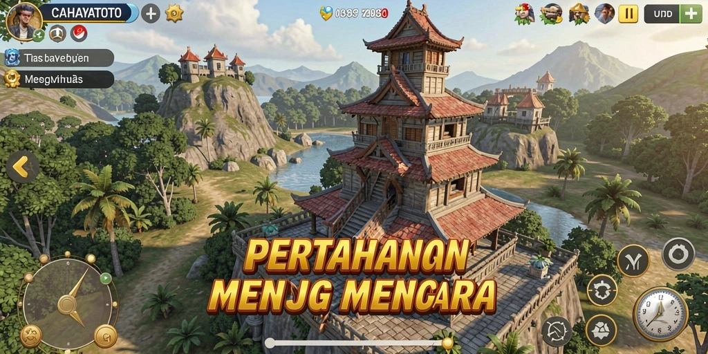 Tampilan gameplay menarik dari CAHAYATOTO dalam aksi Tower Defense.