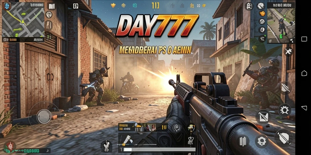Screenshot DAY777 menampilkan aksi gameplay TPS yang mendebarkan.