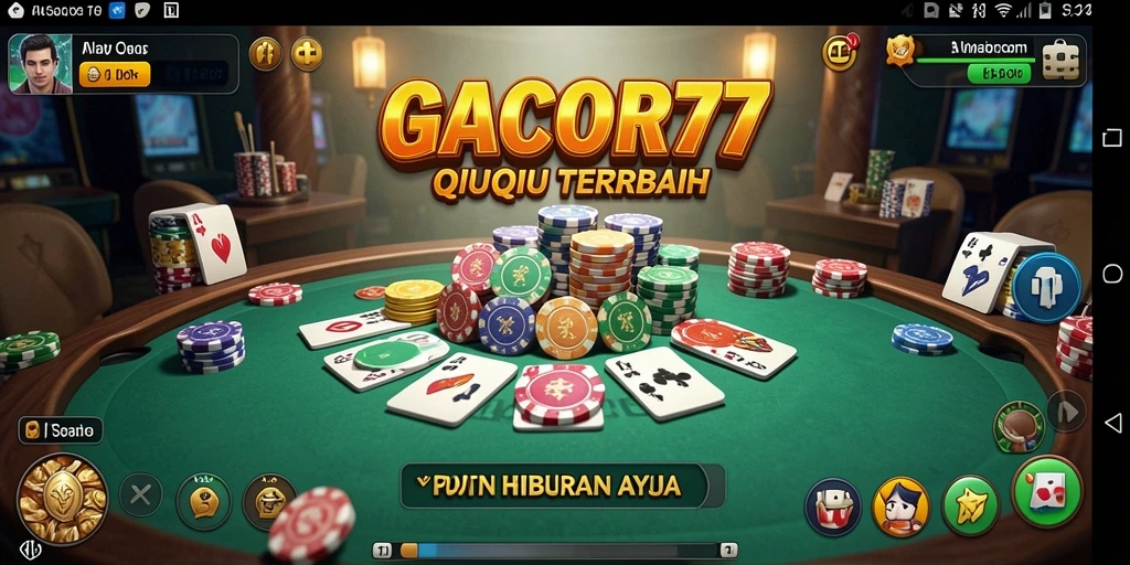 Screenshot GACOR77 menampilkan gameplay QiuQiu yang seru dan interaktif.