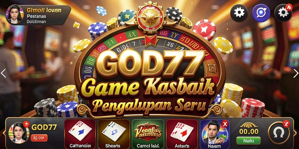 Tampilan permainan Kasino yang menarik dan mendebarkan.