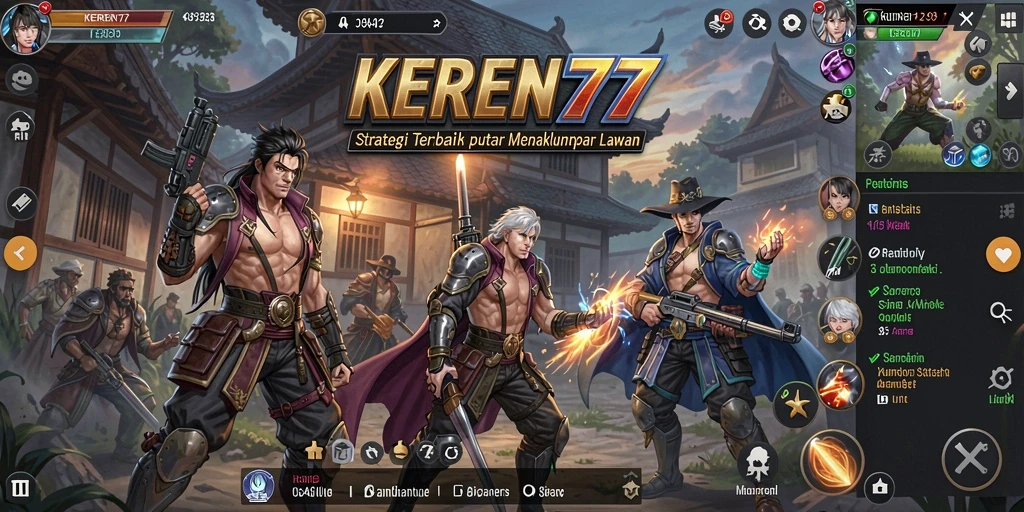 Tampilan gameplay KEREN77 yang penuh strategi dan aksi.