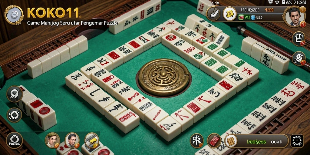 Screenshot utama KOKO11 menampilkan aksi permainan Mahjong yang mendebarkan.