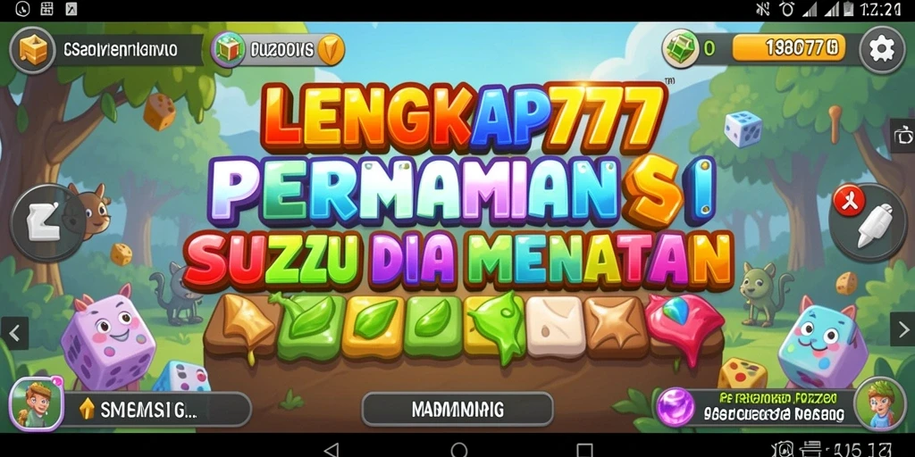 Screenshot gameplay LENGKAP777 menunjukkan teka-teki menarik dan menantang.