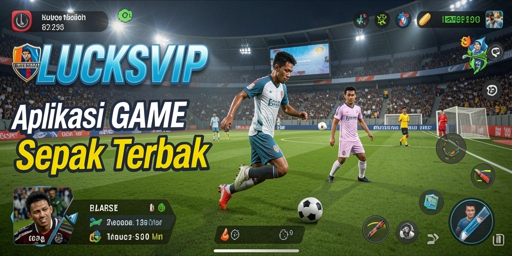 Tampilan gameplay menarik LUCKSVIP dengan aksi sepak bola yang mendebarkan.