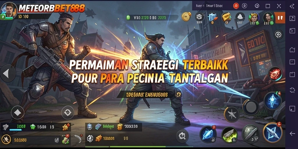 Tampilan gameplay menarik dari METEORBET88 saat bertanding strategi.