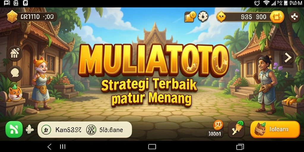 Screenshot gameplay MULIATOTO menampilkan pertempuran strategi yang mendebarkan.