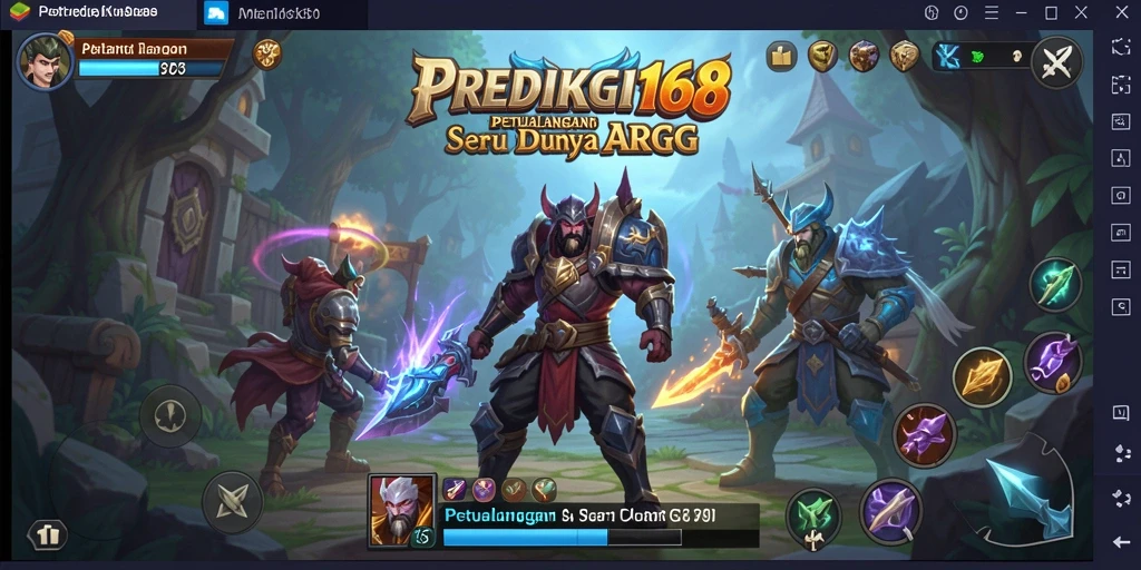 Tampilan gameplay menegangkan PREDIKSI168 dalam aksi ARPG.