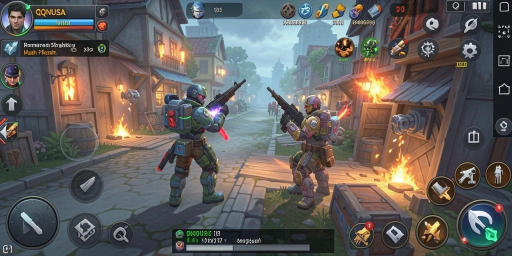 Tangkapan layar menunjukkan gameplay intens QQNUSA dengan strategi yang memikat.