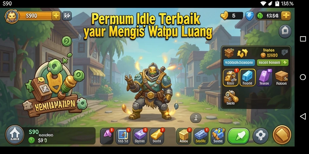 Screenshot gameplay S80 yang menampilkan pengumpulan sumber daya yang aktif.