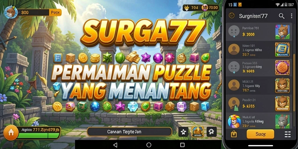 Gameplay SURGA77 yang penuh tantangan dan warna.