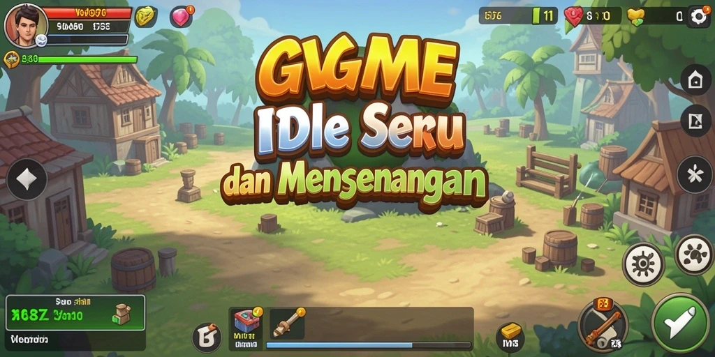 Tampilan menarik dari gameplay Idle WG87 yang penuh warna.