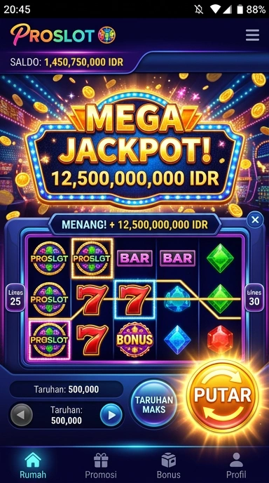 Screenshot fitur unggulan di proslot yang menampilkan berbagai aplikasi populer.